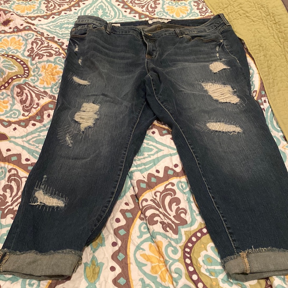 Torrid Distressed Skinny Jeans